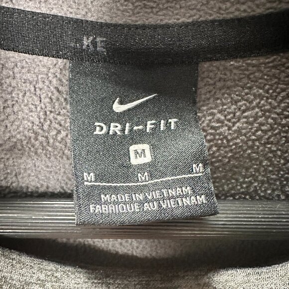 Nike Therma Training Hoodie Mens Medium Gray Kangaroo Pocket Logo - Picture 6 of 10